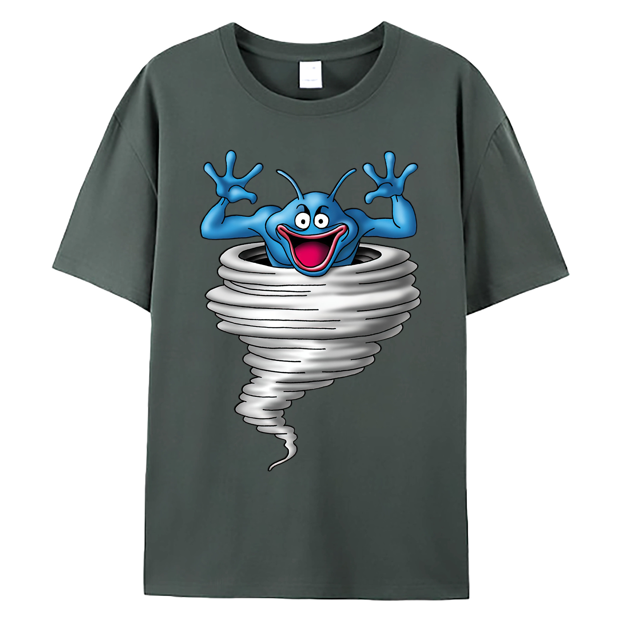 （画像用） ドラゴンクエスト Doragon Kuesuto Dragon Quest 綿100％ メンズ半袖Tシャツ｜肌触りやわらか＆通気性